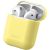 Baseus Silica Series Ultra-thin Silicone Protector Case for Airpods 1 / 2 Apple Yellow