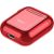 Baseus Metallic Shining Ultra-thin Silicone Protector Case with Hook for Airpods 1 / 2  Red