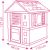 Dārza māja Corolle Smoby, rozā