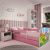 Gulta Babydreams - Safari, rozā, 160x80, ar atvilktni