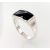 Серебряное кольцо #2101354_ON, Серебро 925°, Оникс, Размер: 19.5, 6.3 гр.