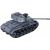 Import Leantoys RC Tank 1:18 Cannon Smoke Shield Sounds Gray