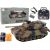 Import Leantoys RC Tank 1:18 Cannon Smoke Shield Sounds Brown