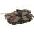 Import Leantoys RC Tank 1:18 Cannon Smoke Shield Sounds Brown