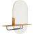 Spogulis AALBORG ar plauktu 92x15xH93cm, ozols