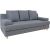 Sofa bed VELLA with storage box, grey