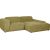 Corner sofa LEHTE right corner, green