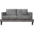 Sofa LINELL 2-seater, brown