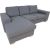 Corner sofa DAGMAR grey