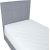 Kontinentālā gulta LEVI 90x200cm, ar matraci, pelēka