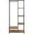 Drēbju statīvs SEAFORD, 77x45xH165cm, savvaļas ozols/melns