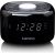 FM clock radio with night light Lenco CR12BK