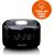 FM clock radio with night light Lenco CR12BK