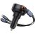 Car Charger Baseus Enjoyment USB-C with USB-C cable and Lightning  60W (black)
