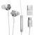 Maxell XC1 USB-C wired headphones with USB-A adapter white