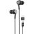 Maxell XC1 USB-C wired headphones with USB-A adapter black