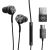 Maxell XC1 USB-C wired headphones with USB-A adapter black