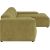 Corner sofa LEHTE 3-seater, right corner, green