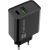 NATEC USB CHARGER RIBERA USB-A+USB-C 20W PD BLACK