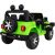 Jeep Wrangler Rubicon elektriskais divvietīgais automobilis, zaļš