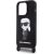 Karl Lagerfeld Crossbody Silicone Ikonik Back Case Aizsargapvalks Priekš Apple iPhone 15 Pro Max