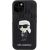 Karl Lagerfeld Saffiano Cardslots and Stand Monogram Ikonik Back Case Защитный Чехол для Apple iPhone 15