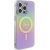 Guess IML Iridescent MagSafe Back Case Aizsargapvalks Priekš Apple iPhone 15 Pro Max