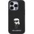 Karl Lagerfeld  Fixed Glitter Ikonik Logo Metal Pin Back Case Защитный Чехол для Apple iPhone 15 Pro
