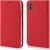 Fusion Magnet Case Grāmatveida Maks Priekš Samsung A520 Galaxy A5 2017 Sarkans