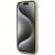 Guess Strass Metal Logo Back Case Aizsargapvalks Priekš Apple iPhone 15
