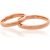 Laulību zelta gredzens #1101090(Au-R), Sarkanais Zelts 585°, Izmērs: 17.5, 2.25 gr.