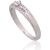 Серебряное кольцо #2101810(PRh-Gr)_CZ, Серебро 925°, родий (покрытие), Цирконы, Размер: 17, 2 гр.