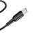 USB-uz USB-C kabelis Vipfan Colorful X11, 3A, 1m (melns)