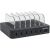 Manhattan Charging Station, 6x USB-A Ports, Outputs: 6x 2.4A, Smart IC, LED Indicator Lights, Black, Three Year Warranty, Box