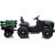 Lean Cars Electric Ride On Tractor with a trailer BDM0925 Military Green