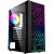 Gembird Fornax 2500 ARGB Gaming ATX computer case, Midi Tower, backlight,  Black