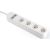 Gembird Smart power strip with USB charger, 4 French sockets, white