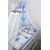 Sešdaļīgs gultas veļas komplekts "Lācīts sapņotājs" 120x90x360, zils