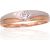 Золотое кольцо #1100909(Au-R+PRh-W)_CZ, Красное Золото 585°, родий (покрытие), Цирконы, Размер: 17, 1.14 гр.