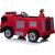 Lean Cars Firefighter Truck Electric Ride On Car - Red Bērnu elektriskie traktori un kravas auto 