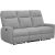 Recliner sofa KATY 3-seater, electric, lighy grey