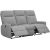 Recliner sofa KATY 3-seater, electric, lighy grey