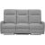 Recliner sofa KATY 3-seater, electric, lighy grey