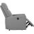 Recliner armchair KATY electric, light grey