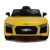 Audi R8 vienvietīgs elektromobilis, dzeltens