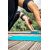 Yoga Mat AVENTO 42MC BKG Print Neoprene 180x60x0,6cm Black