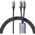 Cable Speedy USB-C to 2x USB-C Joyroom SA21-1T2/ 100W / 1.5m (black)