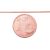 Золотая цепочка Картье 1 мм, алмазная обработка граней #1400027(Au-R), Красное Золото 585°, длина: 42 см, 1.48 гр.