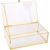 Glass box BERYL 13,5x12xH5cm, golden