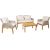 Garden furniture set FLORIDA table, sofa and 2 armchairs